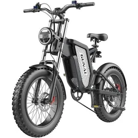 VTT électriques Tout suspendu Gunai MX25 vélo électrique 20" Fat Bike 1000W 48V 25Ah Autonomie 50km Noir