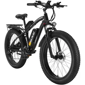 GUNAI MX02S vélo électrique 4.0 gros Pneu Ebike 1000W 48V 17Ah vélo électrique Hommes montagne E-bike tout-terrain vélo avec siège arrière