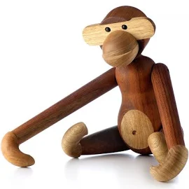 Kay Bojesen - Singe en grand, bois de Limba / teck