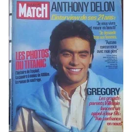 Paris Match - Anthony Delon - L'interview De Ses 21 Ans - N°1895