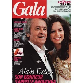 Gala / 12-11-2008 N° 805 : Alain Delon / Anouchka (4p) Michelle Ob...