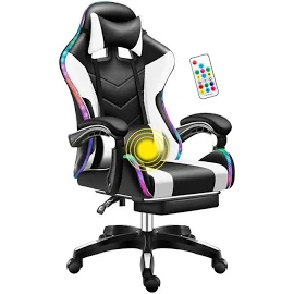 Fauteuil GAMER Massant Bluetooth 4.0 Rouge/Blanc par INOVALLEY