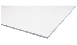 Plaque PVC expansé Blanc L: 200 cm L: 100 cm E: 3 mm Blanc