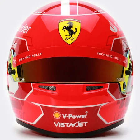 Ferrari Casque 2024 Charles Leclerc À L'échelle 1/1