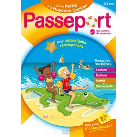 Passeport - de la Petite à la moyenne Section 3/4 ans - Cahier de Vacances 2023