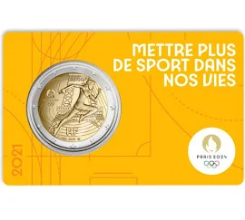 Monnaie 2€ commémorative Jeux Olympiques de Paris 2024 - qualité BU Millésime 2021 - 3/5