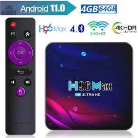 Android TV Box TV Android 11.0 Smart TV Box RK3318 Quad Core 4Go+64Go 4K Netflix Google Store boîte multimédia Box Android