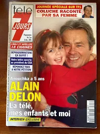 Télé 7 Jours 2/12/1995: Alain Delon Et Anouchka/ Coluche Raconté Par