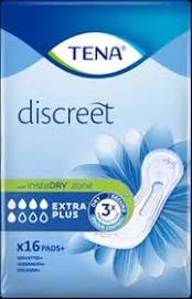 Tena Discreet Extra Plus - 6 paquets de 16 protections