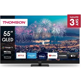 Thomson TV QLED 4K 139 cm 55QG6C14 QLED Plus Google TV avec barre de son