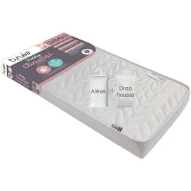 Matelas climatisé 70 x 140 x 10 cm - livré avec Drap Housse et Alese - Tineo