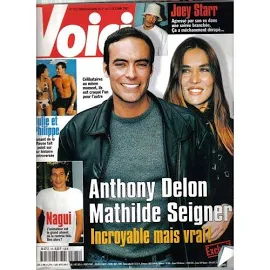 Voici N° 725 : Anthony Delon, Mathilde Seigner, Joey Starr, Nagui,...