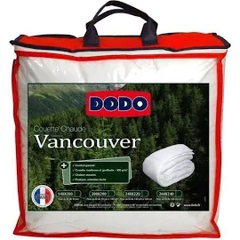 Dodo couette chaude 400 gr/m² Vancouver 220x240 cm Blanc