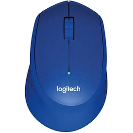 Logitech M330 Silent Plus Wireless USB Mouse 1000dpi - Silent - 3 Boutons - Utilisable par les droitiers - Bleu