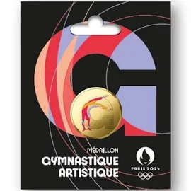 Médaillon Sport Alphabet Jeux Olympiques Paris 2024 G - gymnastique artistique