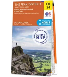 Peak District Neuf Ordnance Survey Sheet Map Folded