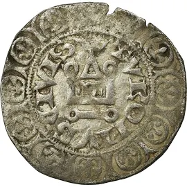 Coin, France, Jean II le Bon, Jean II le Bon, Gros à la queue, 3rd emission