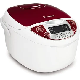 Moulinex MK705111 - Multicuiseur - 5 litres - 750 Watt - blanc/rouge