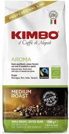 Café en grains Kimbo Aroma Bio Organic (1 kilo)