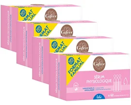 Gifrer Bébé Sérum Physiologique 4x60 Unidoses de 5ml