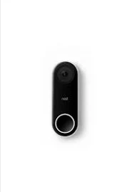 Google - Black Nest Hello Video Doorbell