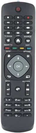 Télécommande universelle de remplacement pour téléviseur intelligent Philips LCD D