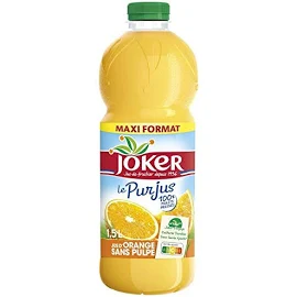 JOKER - Pur Jus D'Orange Sans Pulpe 1.5L - Lot De 4