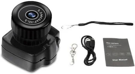 Caméra d'action HD 200 000 pixels, Petite caméra d'action avec batterie Rechargeable pour photos, Streaming en direct, Vlogging