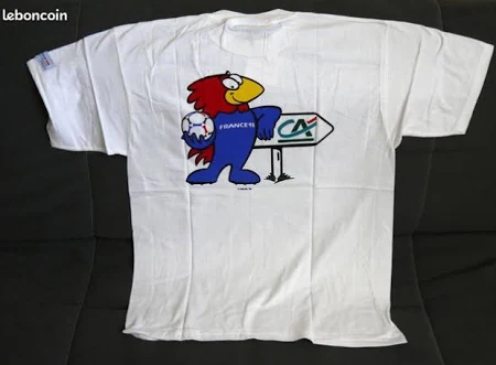 T-shirt crédit agricole spécial Coupe du Monde 98