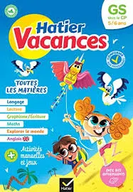 Hatier vacances - Cahier de vacances 2024 de la GS vers le CP 5/6 ans: pour réviser son année dans toutes les matières