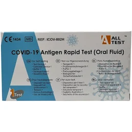 Alltest Test Covid salivaire détection rapide de l'Antigène 1 pièce