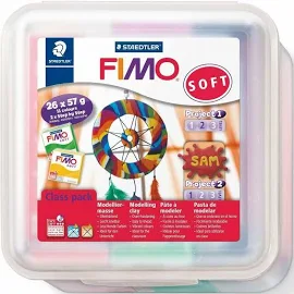 Staedtler Fimo Soft, Pack de 26 pains pâte à modeler Fimo, à assortis