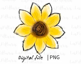 Sunflower png, Sublimation Design, Prier pour l'Ukraine , Tournesol dessiné à la main Png, Tournesol Clipart png, Tournesol png Téléchargement numériq
