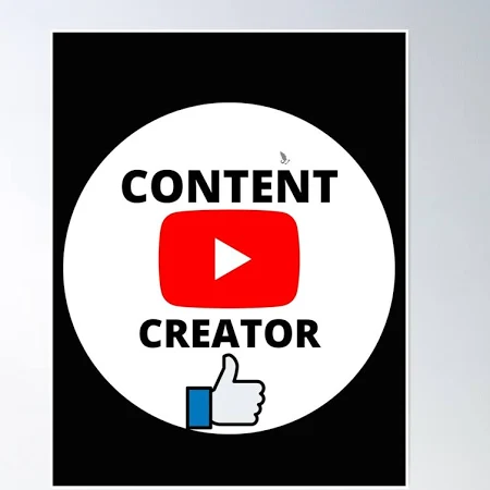Créateur De Contenu Youtube Poster