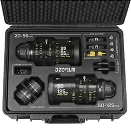 Dzofilm 20-55mm et 50-125mm (Noir) – Kit objectifs PL/EF + Valise