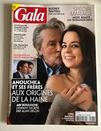 Gala N° 1596 Alain Delon & Anouchka 11 Janvier 2024