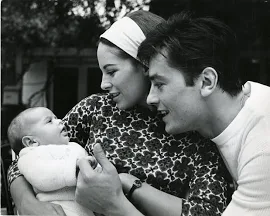 Alain Delon Et Son Fils Anthony Tirage Argentique D'époque 22x28 Circa