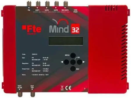 Centrale Tv Fte Con Filtri Programmabili 4 Ingressi Mind32