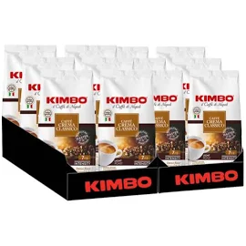 Café en grains Kimbo Crema Classico - 12 paquets - 12 kg