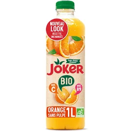 Joker jus d'orange Sans pulpe Bio 1 L