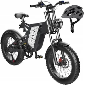 Vélo électrique Gunai MX25, vélo électrique Tout Terrain de 20 pouces avec gros Pneus 4.0, moteur 1000 et Batterie 48V 25ah, Shimano
