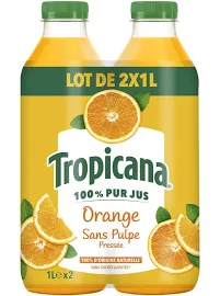 Tropicana - jus d'orange Sans pulpe