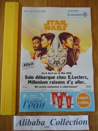// Neuf Catalogue Pub Publicité Star Wars Solo 2018 Leclerc Cinéma