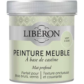 Peinture meuble et boiserie Caséine LIBERON Vert à soie mat 0.5 L