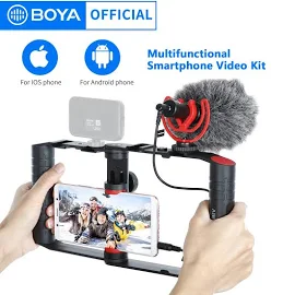 BOYA BY-VG380 Multifonctionnel Smartphone Vidéo Rig Kit avec Trépied + Support Smartphone jos +