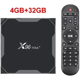 Boîtier Smart TV X96 Max Plus,Android 9.0,Amlogic S905x3 Quad Core,4 go,32 go,64 Go,Wifi,4K,Lecteur multimédia 4gb 32Gb[C7]