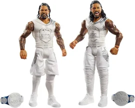 WWE Jimmy vs Jey USO Battle Pack Series avec Action Figures & Ring Gear