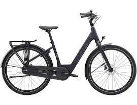 VTC électrique Trek District+ 1 Lowstep Matte Deep Dark Blue 400Wh