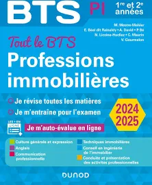 Tout le BTS Professions immobilières - 2024-2025 - 1re et 2e années