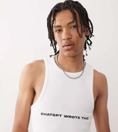 COLLUSION Slogan CHAT GPT festival muscle vest